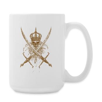 King of the Dead – Swords & Crown - Large Mug 440 ml - white - Right