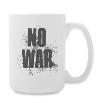 PAS DE GUERRE – Déclaration pour la paix contre la guerre - Grande tasse 440 ml - blanc - Droite