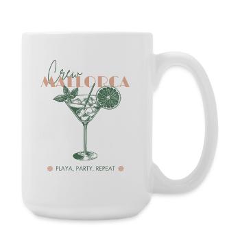 Mallorca Bachelor Party Holiday Beach Girls Trip Malle - Large Mug 440 ml - white - Right