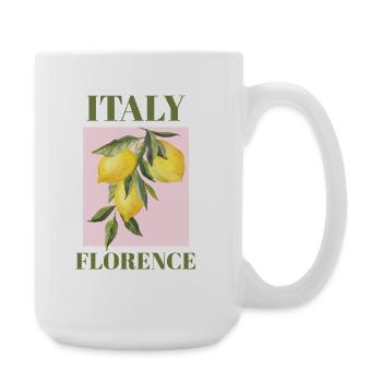 Italie Florence Vacances Beach Lemons Voyage - Grande tasse 440 ml - blanc - Droite