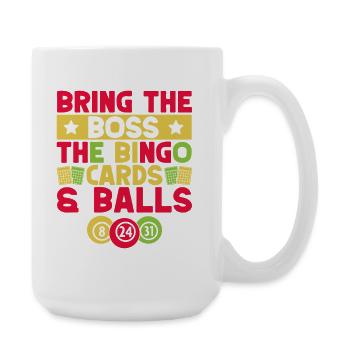 Bingo Game Bring The Chef The Cards Bingo - Large Mug 440 ml - white - Right