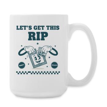 Lets Get This Rip Trading Card Booster Pack - Large Mug 440 ml - white - Right