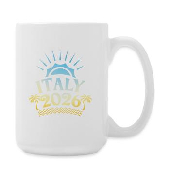 Italien 2026 Bunt - Große Tasse 440 ml - Weiß - Rechts