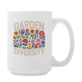 Jardin Diversité Florale - Grande tasse 440 ml - blanc - Droite