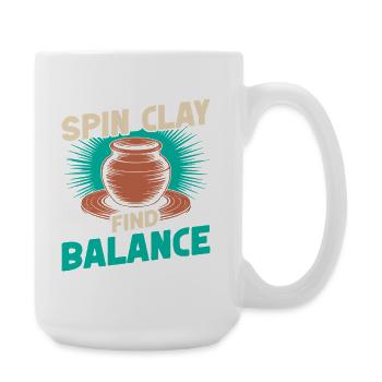 Gifts For Pottery Makers Find Balance Pottery - Large Mug 440 ml - white - Right