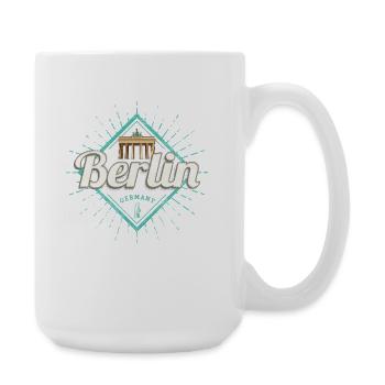 Berlin in Deutschland Vintage Souvenir - Große Tasse 440 ml - Weiß - Rechts