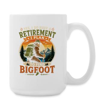 Un plan de retraite avec Bigfoot - Grande tasse 440 ml - blanc - Droite