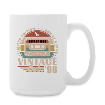 1996 Vintage Rétro Cadeau D'anniversaire - Grande tasse 440 ml - blanc - Droite