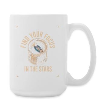 Find Your Focus in the Stars - Large Mug 440 ml - white - Right