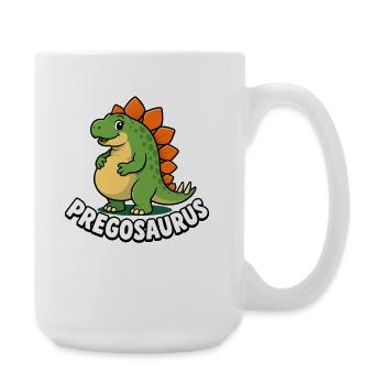 Mère enceinte Pregosaurus Dinosaure Swing - Grande tasse 440 ml - blanc - Droite