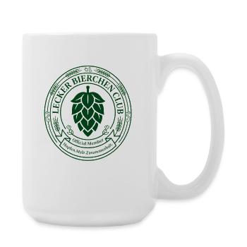 Lecker Bierchen Club Hopfen Bier - Große Tasse 440 ml - Weiß - Rechts