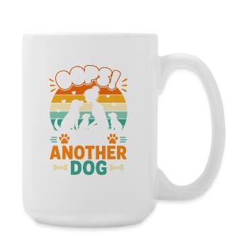 Another dog: Oops! - Large Mug 440 ml - white - Right