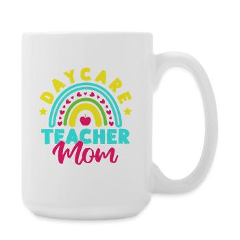 Enseignante de maternelle Maman Enseignante de maternelle - Grande tasse 440 ml - blanc - Droite