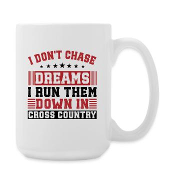 Cadeaux de course à fond - Idée de design parfaite pour un coureur de cross-country - Grande tasse 440 ml - blanc - Droite
