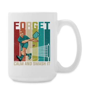 Oubliez ça : Quiet Smash Tennis - Grande tasse 440 ml - blanc - Droite
