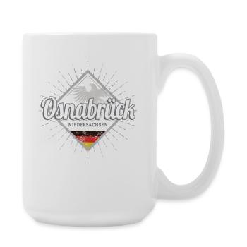 Osnabrück Stadt in Deutschland Retro Niedersachen - Große Tasse 440 ml - Weiß - Rechts
