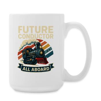 Future Conductor Train - Large Mug 440 ml - white - Right