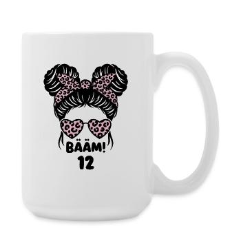 Twelfth Birthday for a Birthday Girl - Large Mug 440 ml - white - Right