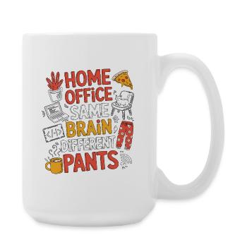 Remote Developer Home Office Same Web Developer - Large Mug 440 ml - white - Right