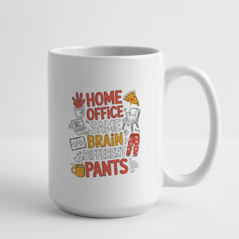Remote Developer Home Office Same Web Developer Large Mug 440 ml