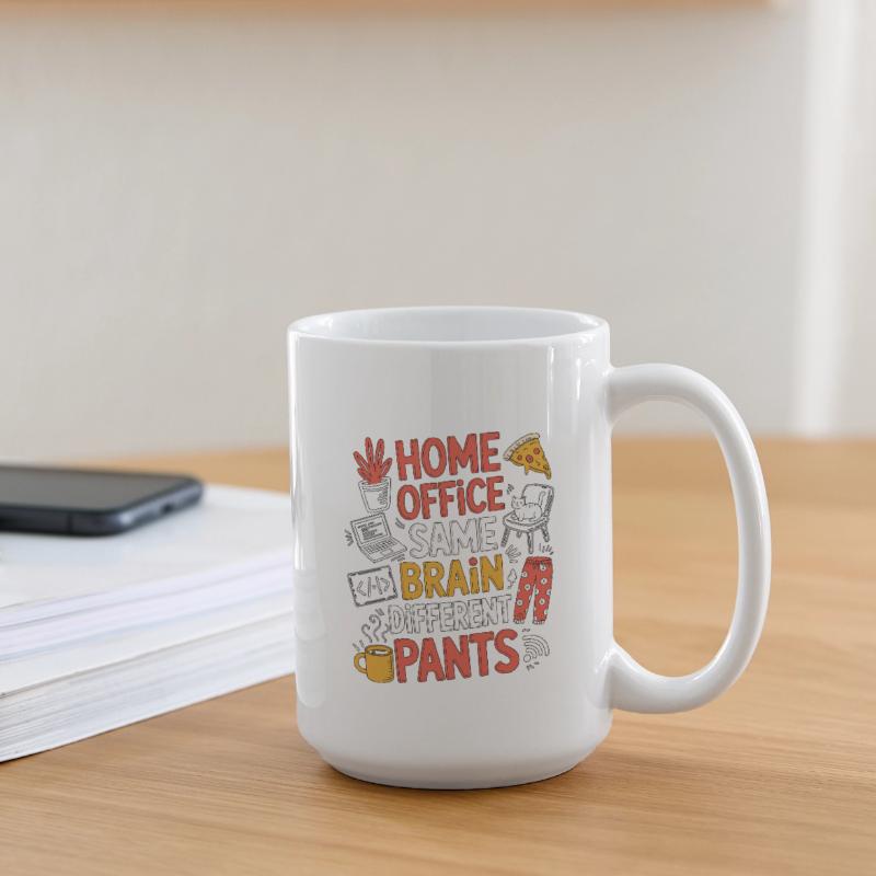 Remote Developer Home Office Same Web Developer Large Mug 440 ml