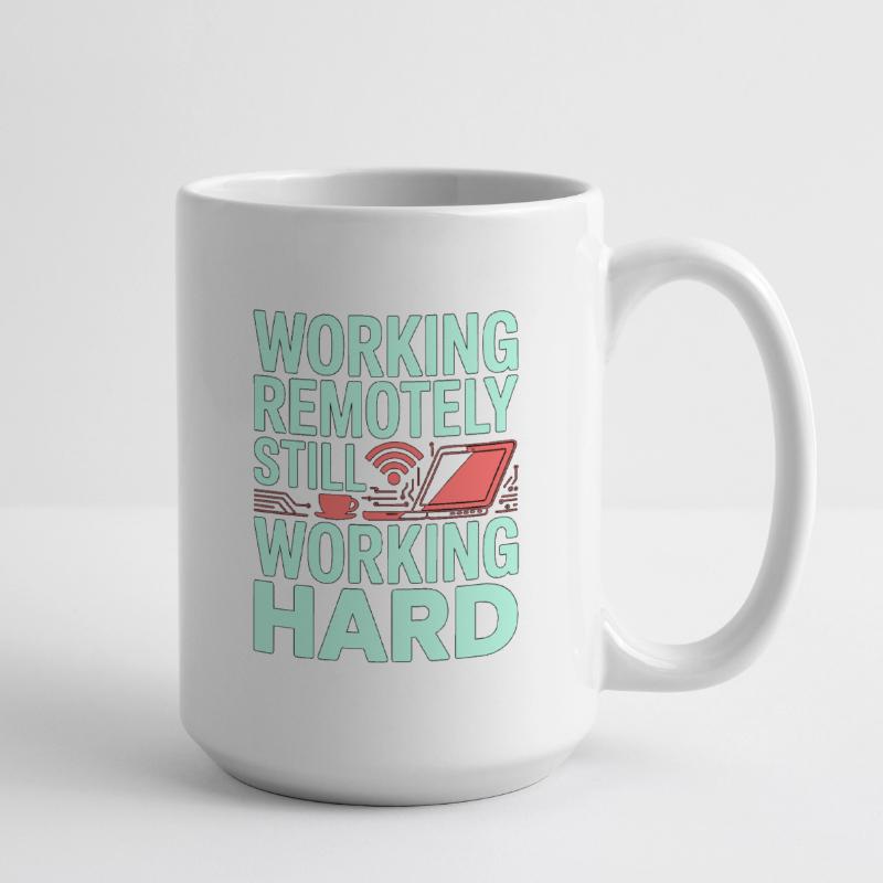 Remote Developer Working Remotely Web Programmer Große Tasse 440 ml