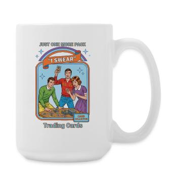 Nur noch ein Pack, ich schwöre, Sammelkarten-Karte - Große Tasse 440 ml - Weiß - Rechts