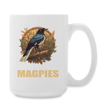 Magpies Magpie - Large Mug 440 ml - white - Right