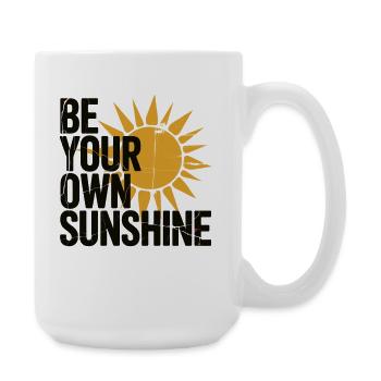 T-shirt Sunshine - Cadeau pour les optimistes - Grande tasse 440 ml - blanc - Droite
