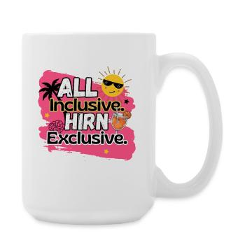 T-shirt drôle de Majorque, filles de fête rose néon - Grande tasse 440 ml - blanc - Droite