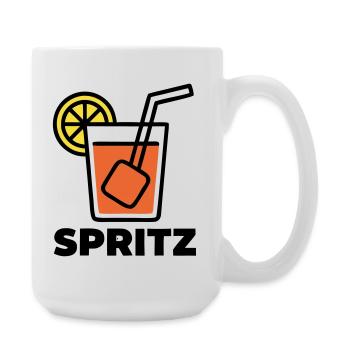 Spritz Cocktail Sommergetränk Italien Urlaub - Große Tasse 440 ml - Weiß - Rechts