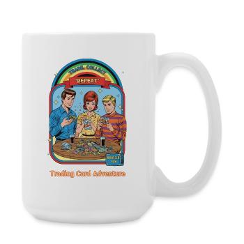 Échange Collecte, Aventure Répétée de Cartes à Collectionner - Grande tasse 440 ml - blanc - Droite