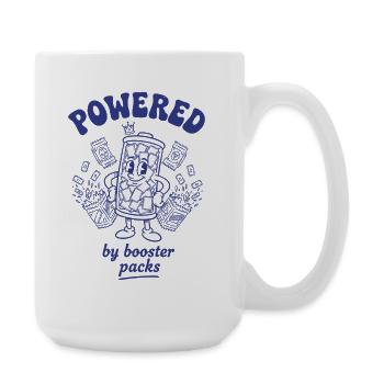 Angetrieben von Booster Packs Sammelkartensammler - Große Tasse 440 ml - Weiß - Rechts
