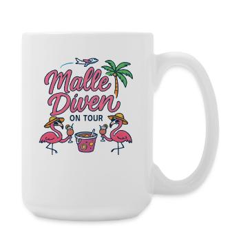 Malle Divas On Tour Women's Flamingo Mallorca Party - Large Mug 440 ml - white - Right
