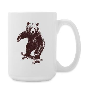 Patinage Bear - Grande tasse 440 ml - blanc - Droite