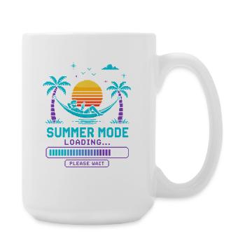 Summer Mode Loading: Sunset - Large Mug 440 ml - white - Right