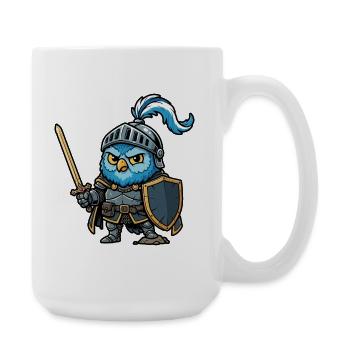 Knight Owl Ren Faire Medieval Festival - Large Mug 440 ml - white - Right