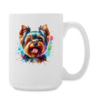 Yorkshire Terrier Motif - Large Mug 440 ml - white - Right