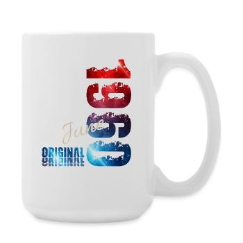 Cadeau pour le 66e anniversaire Vintage juin Années 1960 - Grande tasse 440 ml - blanc - Droite