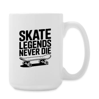 Skate Legends Never Die - Large Mug 440 ml - white - Right