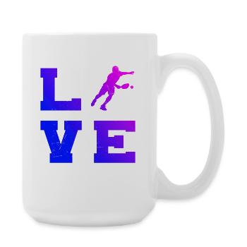 Pickleball Community Fans Love Pickleball Players - Large Mug 440 ml - white - Right