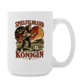 Königin des Spielelfelds - Große Tasse 440 ml - Weiß - Rechts
