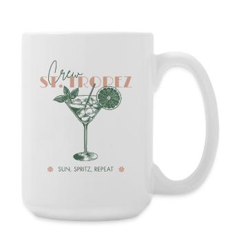 France St Tropez Vacation Beach Girls Trip - Large Mug 440 ml - white - Right