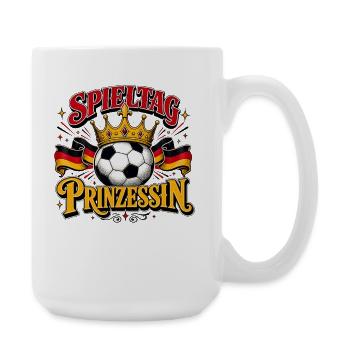 Spieltag Prinzessin Fußballglanz - Große Tasse 440 ml - Weiß - Rechts
