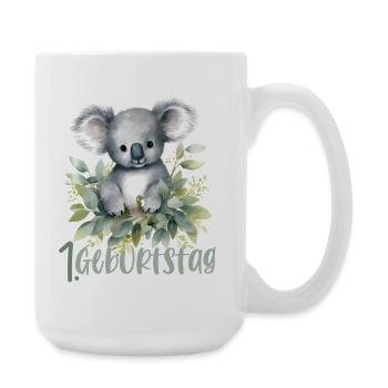 Erster Geburtstag Koala - Große Tasse 440 ml - Weiß - Rechts