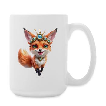Jewel's Majestic Fox - Large Mug 440 ml - white - Right