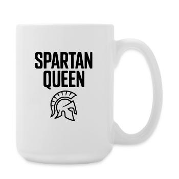 Spartanische Königin - Große Tasse 440 ml - Weiß - Rechts