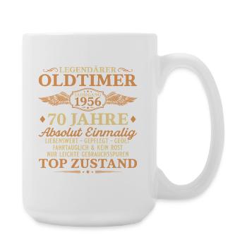 Legendärer Oldtimer 1956 – 70. Geburtstag - Große Tasse 440 ml - Weiß - Rechts