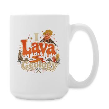 Geologie Geologe Geowissenschaft I Lava Geology - Große Tasse 440 ml - Weiß - Rechts