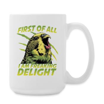 Perruche perruche australienne humour - Grande tasse 440 ml - blanc - Droite